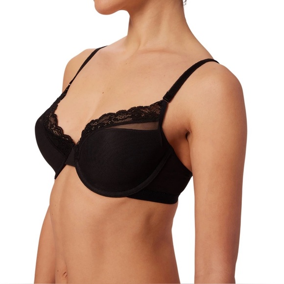 NWT - Mesh Lace Underwire Demi Bra - Picture 1 of 5